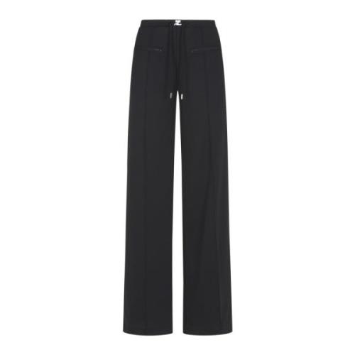 Courrèges Wide Trousers Black, Dam