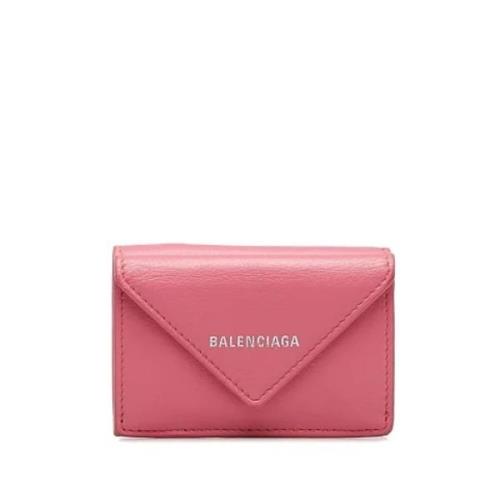 Balenciaga Vintage Pre-owned Laeder plnbcker Pink, Dam