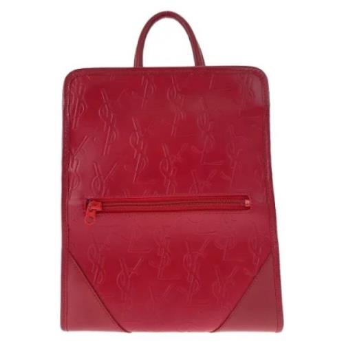 Yves Saint Laurent Vintage Pre-owned Laeder ryggsckar Red, Dam