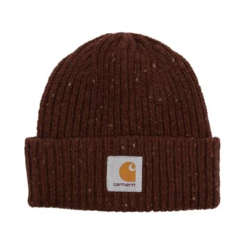 Carhartt Wip Spräcklig Stickad Mössa Brown, Herr