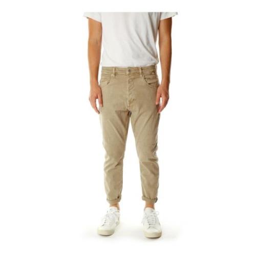 Gabba Tapered Fit Mid Waist Jeans Beige, Herr