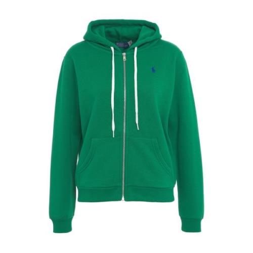 Polo Ralph Lauren Hoodie med dragkedja och känguruficka Green, Dam