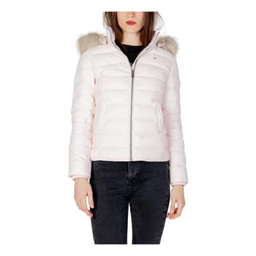 Tommy Hilfiger Rosa Huva Jacka Höst/Vinter Kvinnor Pink, Dam