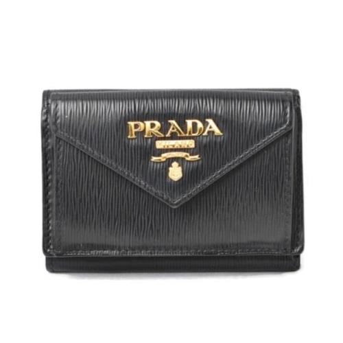 Prada Vintage Pre-owned Laeder plnbcker Black, Dam