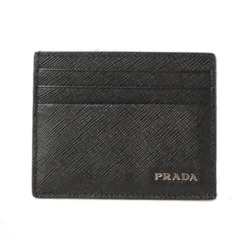 Prada Vintage Pre-owned Laeder plnbcker Black, Herr