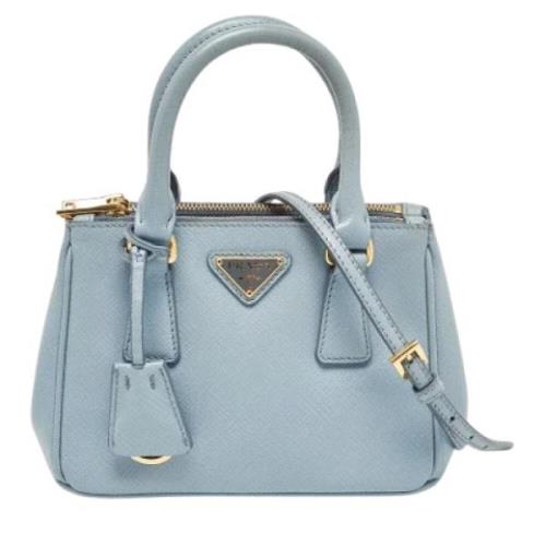 Prada Vintage Pre-owned Laeder totevskor Blue, Dam