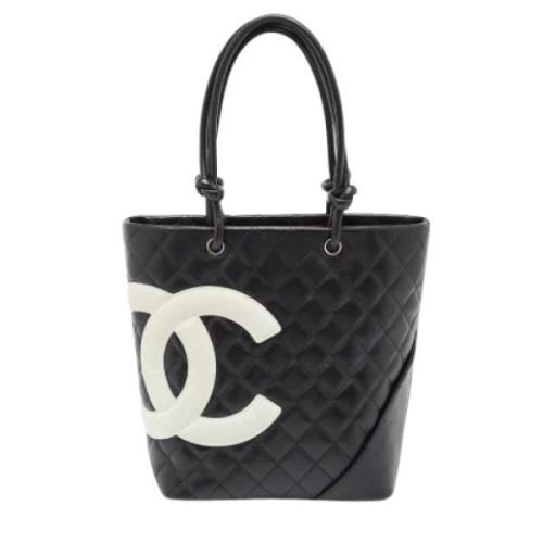 Chanel Vintage Pre-owned Laeder totevskor Black, Dam