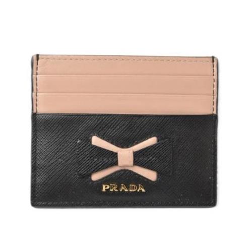 Prada Vintage Pre-owned Laeder plnbcker Black, Herr