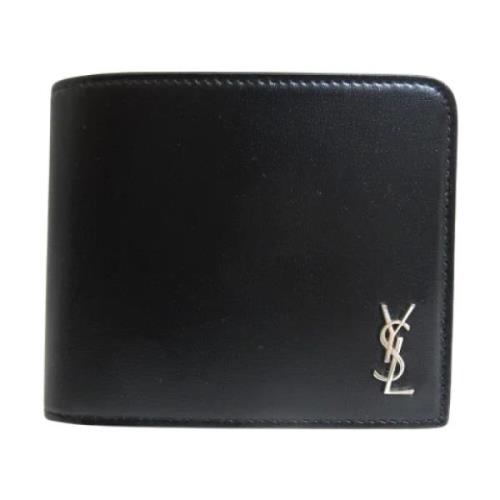 Yves Saint Laurent Vintage Pre-owned Laeder plnbcker Black, Dam