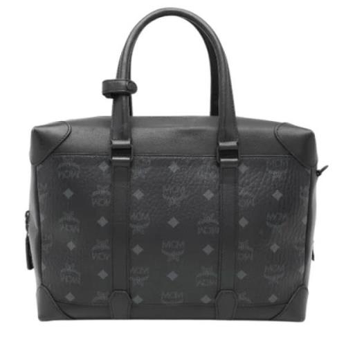 MCM Pre-owned Pre-owned Canvas handvskor Black, Herr