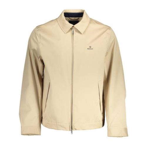 Gant Sportig Beige Jacka Långärmad Logo Beige, Herr