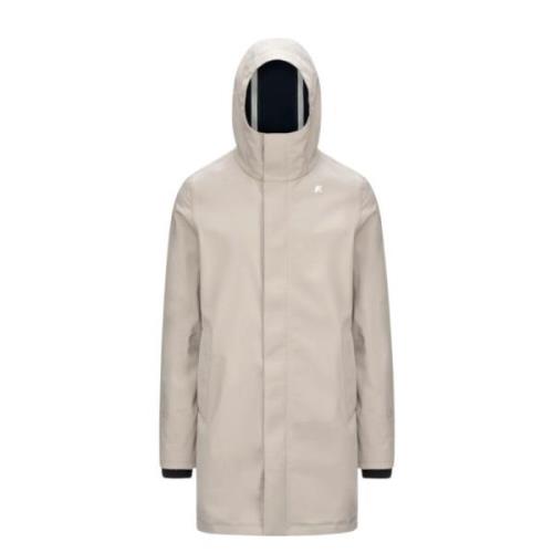 K-Way Bonded Parka Beige Beige, Herr