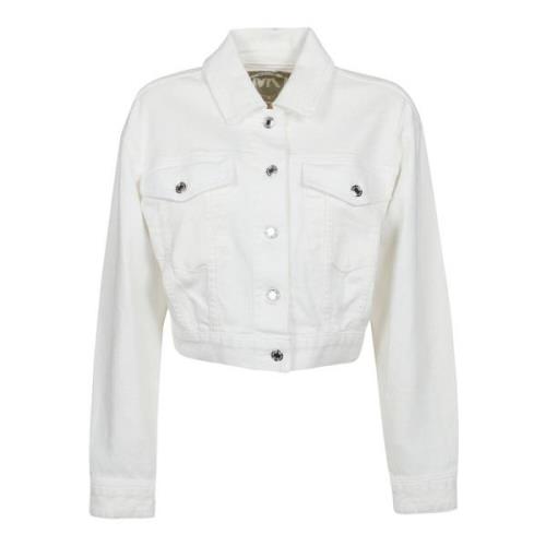 Michael Kors Denim Jackets White, Dam