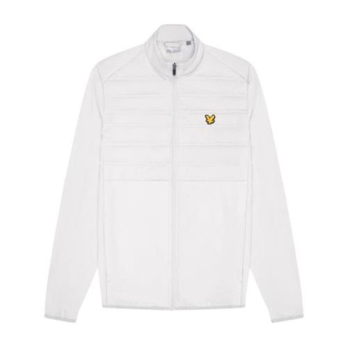 Lyle & Scott Hybrid Double Baffle Jacket White, Herr