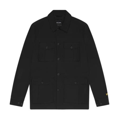 Lyle & Scott Field Jacket för utomhusäventyr Black, Herr