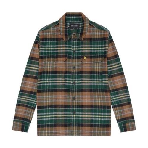 Lyle & Scott Check Flannel Overshirt Multicolor, Herr