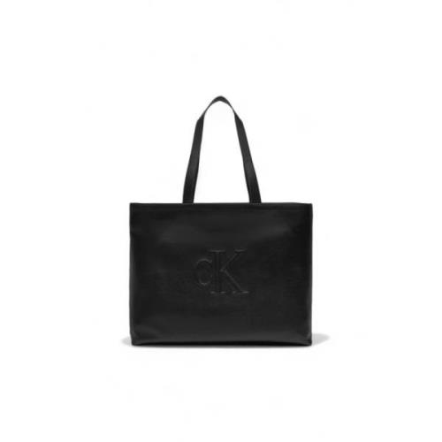 Calvin Klein Jeans Slim Tote Deboss Kollektion Höst/Vinter Black, Dam