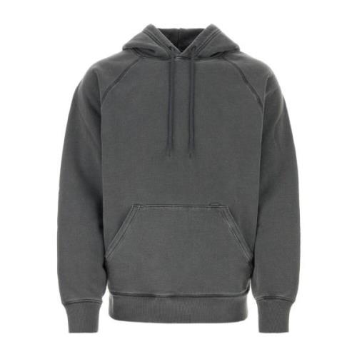 Carhartt Wip Huvad bomullsweatshirt Gray, Herr