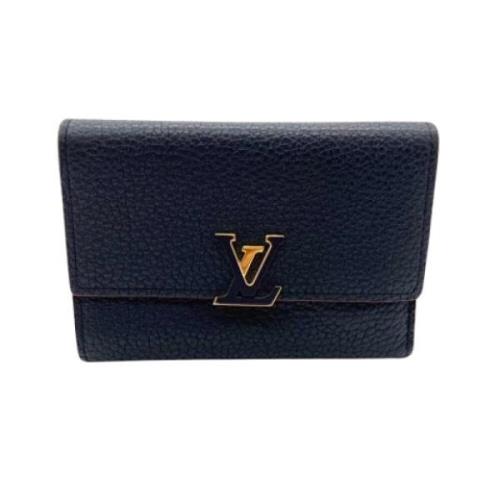 Louis Vuitton Vintage Pre-owned Laeder plnbcker Blue, Dam