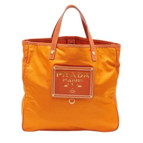 Prada Vintage Pre-owned Laeder totevskor Orange, Dam