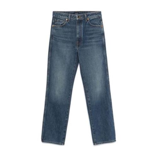 Khaite Klar Blå Denim Jeans Blue, Dam