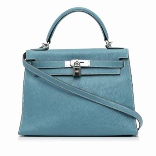 Hermès Vintage Pre-owned Laeder handvskor Blue, Dam