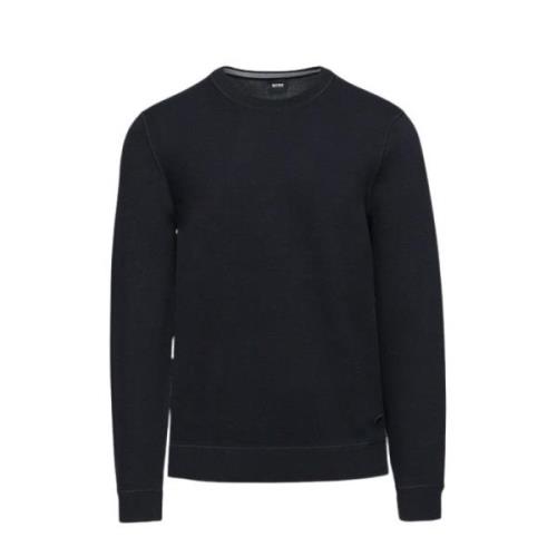 Hugo Boss Vändbar Rund Hals Sweatshirt Black, Herr