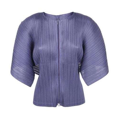 Issey Miyake August Cardigan i Månadens Färger Blue, Dam