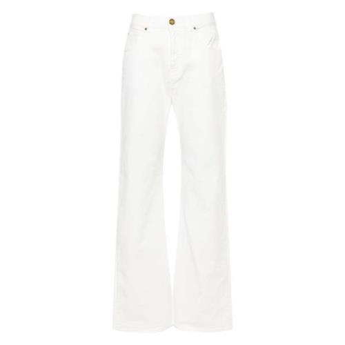 Pinko Vit Bomullstjur Jeans White, Dam