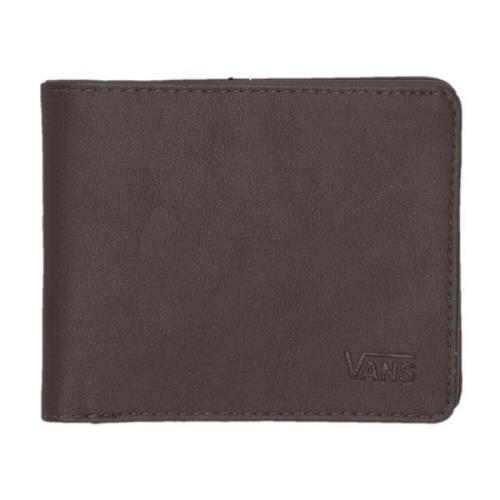 Vans Mörkbrun Bifold Plånbok med Dragkedjemyntficka Brown, Herr