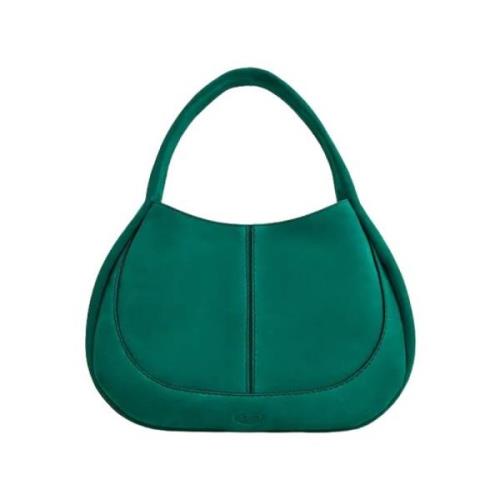 Tod's Grön Velvet Hobo Väska Green, Dam