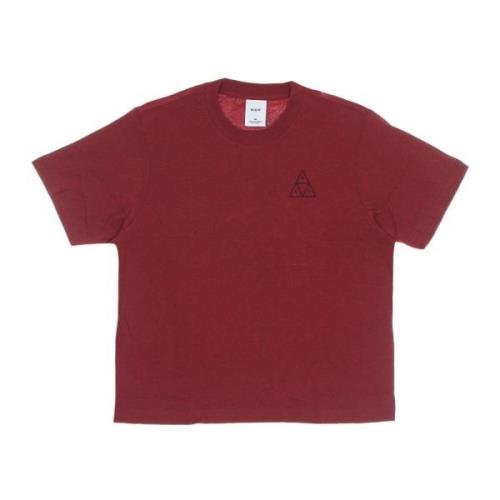 HUF Triangle Relax Tee Bloodstone T-Shirt Red, Herr