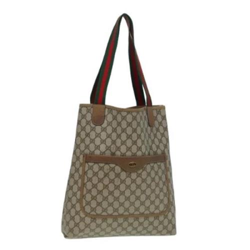 Gucci Vintage Pre-owned Laeder totevskor Beige, Dam