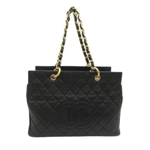 Chanel Vintage Pre-owned Laeder totevskor Black, Dam