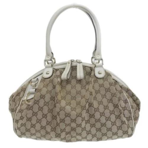 Gucci Vintage Pre-owned Canvas gucci-vskor Brown, Dam