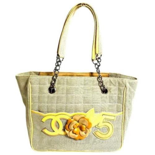 Chanel Vintage Pre-owned Canvas totevskor Gray, Dam