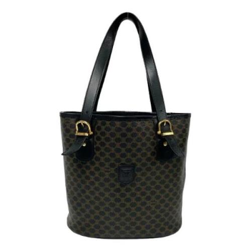 Celine Vintage Pre-owned Canvas celine-vskor Black, Dam