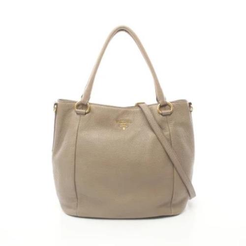 Prada Vintage Pre-owned Laeder prada-vskor Beige, Dam