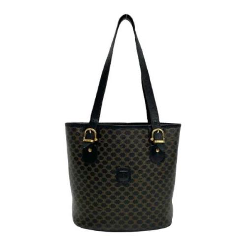 Celine Vintage Pre-owned Canvas totevskor Black, Dam