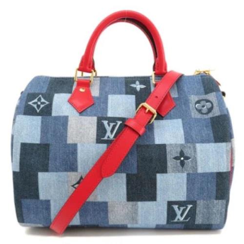 Louis Vuitton Vintage Pre-owned Denim louis-vuitton-vskor Blue, Dam