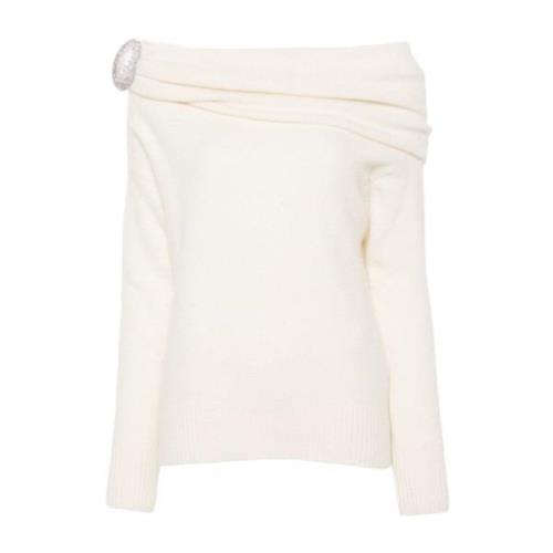 Giuseppe Di Morabito Alpaca-Merino Sweater White, Dam