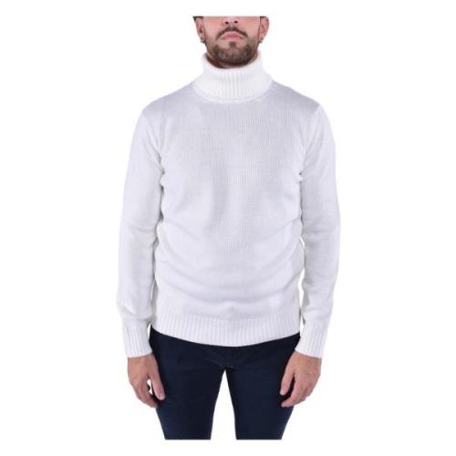 Kangra Ull Turtleneck Tröja White, Herr