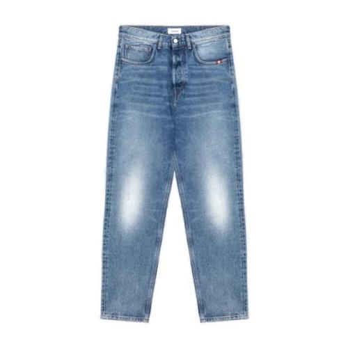 Amish Straight Second Hand Jeans Blue, Herr