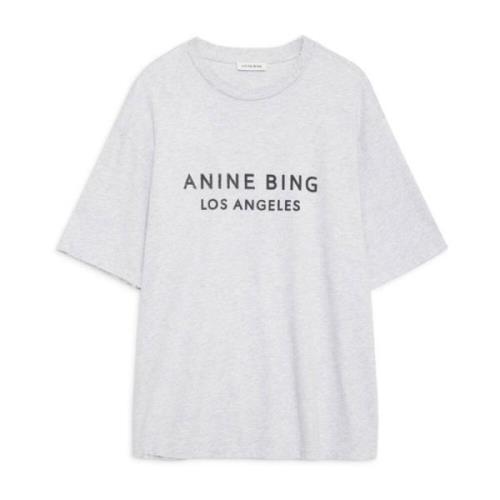 Anine Bing Ljusgrå Tee Top Gray, Dam