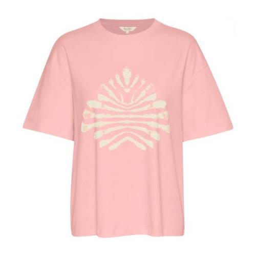 Part Two Grafiskt Tryck T-shirt Rose Pink, Dam