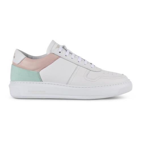 National Standard Handgjorda Vit Mint Sneakers Multicolor, Dam