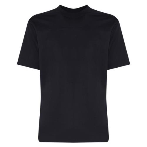 Emporio Armani Blå Bomull T-shirt Rund Hals Korta ärmar Blue, Herr