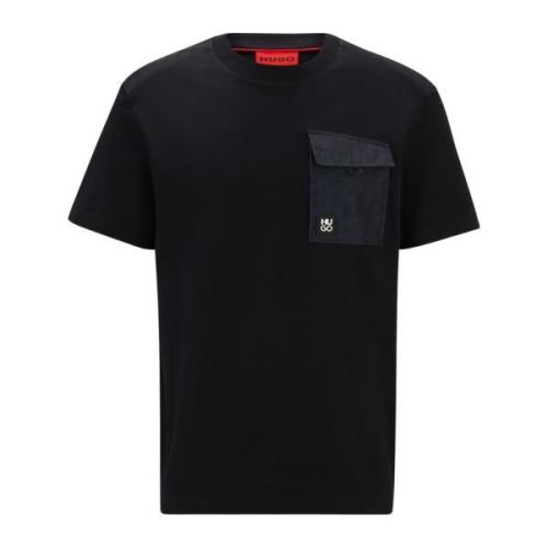 Hugo Boss Svart Dabieno T-shirt och Polo Black, Herr