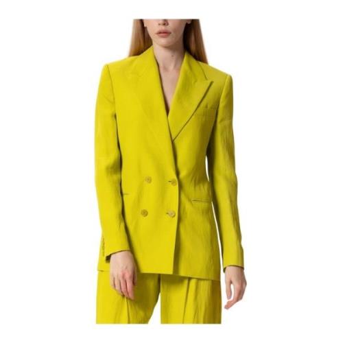 Stella McCartney Dubbelknäppt jacka Yellow, Dam