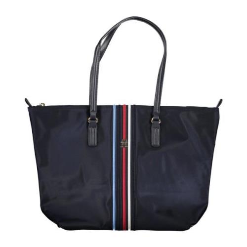 Tommy Hilfiger Blå Axelväska med Dragkedja Blue, Dam